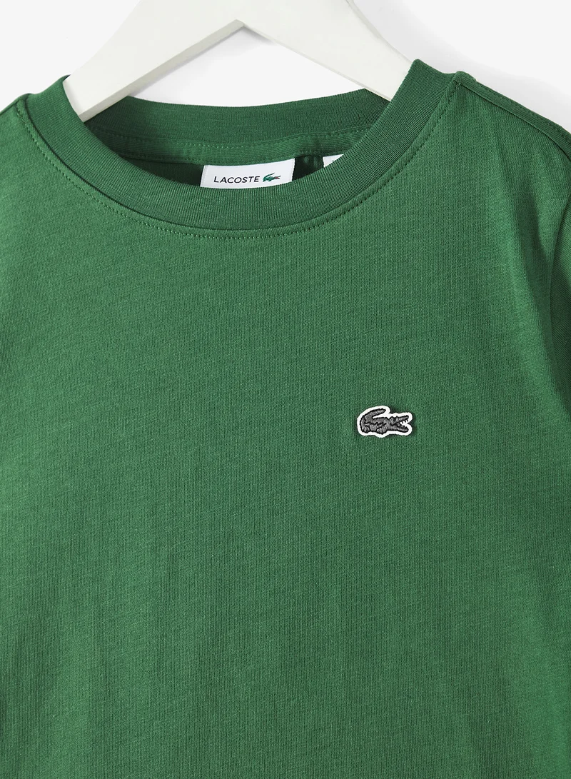 LACOSTE Kids Logo Crew Neck T-Shirt