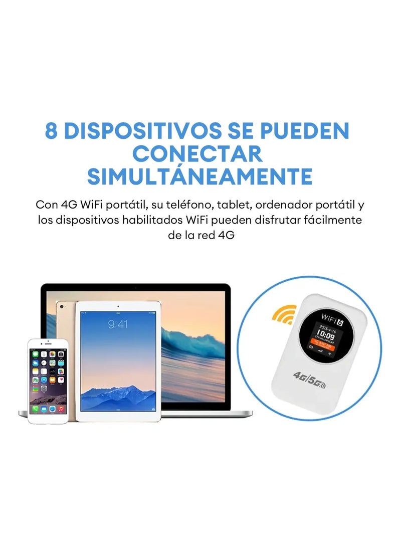 راوتر CPE لاسلكي صغير (4G) مفتوح الشبكة / نقطة اتصال Wi-Fi محمولة مع منفذ شريحة SIM – مناسب للمنزل والسفر - Image 4