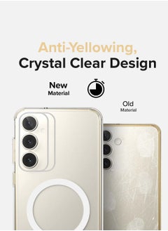 Gear4 Samsung Galaxy S25 Plus 2025 Gear4 Premium Protection Series Crystal Palace D3O Crystalex Drop Protection Completely Transparent Ultra Hybrid MagSafe Case Cover - Clear  - Image 4