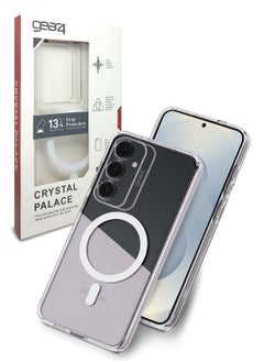 Gear4 Samsung Galaxy S25 Plus 2025 Gear4 Premium Protection Series Crystal Palace D3O Crystalex Drop Protection Completely Transparent Ultra Hybrid MagSafe Case Cover - Clear  - Image 1