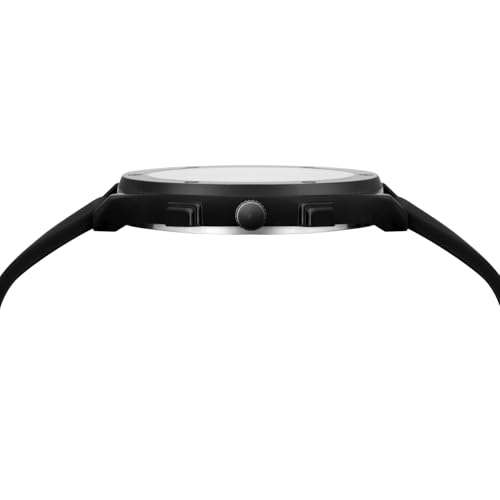 LOUIS DEVIN Black Silicone Strap Analog Wrist Watch for Men (Black Dial) | LD-BK072-BLACK - Image 4