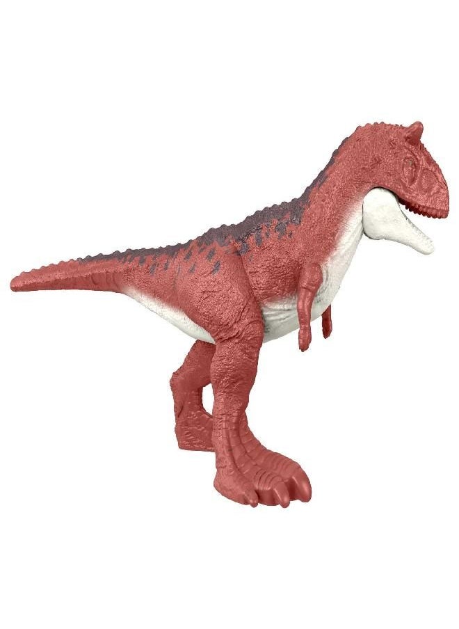 Jurassic World Toys - Jurassic World Toys Dominion Carnotaurus Clash Pack, 5 Mini Toys Including 1 Human Figure & 4 Dinosaurs in Truck-Themed Package - Image 1