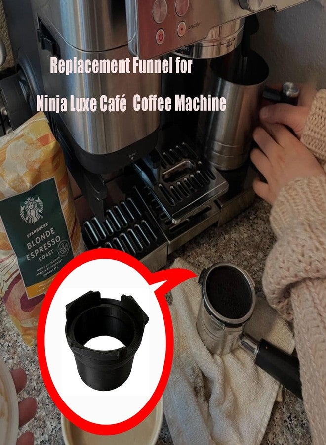 JILINWEI قمع بديل من قطعتين من جيلينوي لملحقات ماكينة قهوة نينجا لوكس، أسود - Image 3