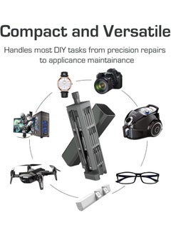 GTC GTC 46 In 1 Magnetic Screwdriver Tool Kit Set With S2 Bits & Extension Rod, For Camera, Laptop, Phone, Maintenance (Ms-687) (1), Grey  - Image 4