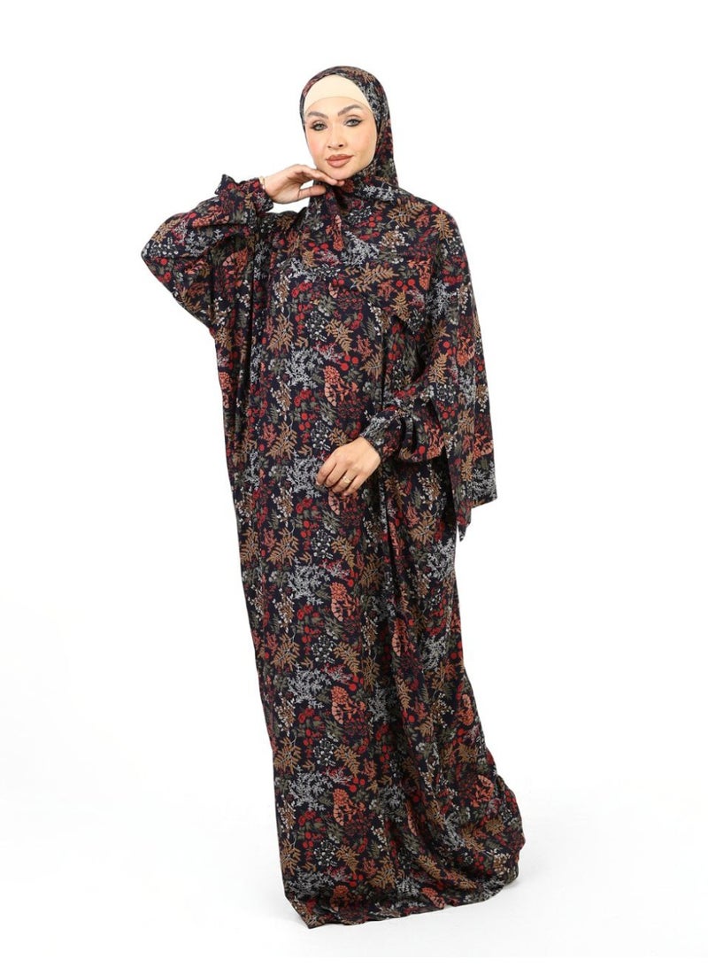 "Royal" Viscose Patterned Isdal – Warm Colors Fusion - Image 3