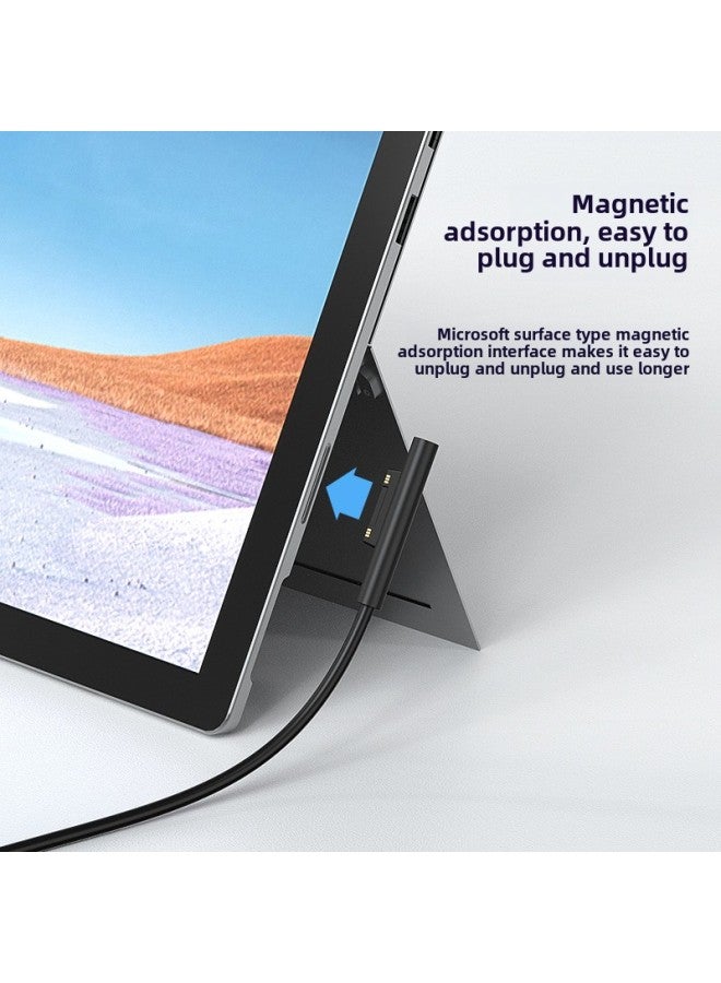 Suitable For  Surface Pro5 Charging Line Type-C To  PRO73456 Tablet Charging Line PD-Color:C Male To  5 Wires 1m Braided - Image 3