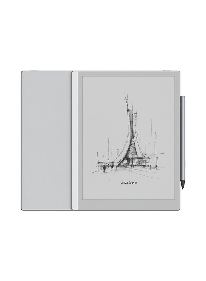 بوكس لوحي الكتابة BOOX Go 10.3 Gen II بشاشة E-Ink مقاس 10.3 بوصات بدقة 300 PPI، بدون إضاءة أمامية، يعمل بنظام Android 15، يدعم قلم InkSense Plus Stylus، بسعة تخزين 64GB دفتر ملاحظات رقمي مخصص للعمل والإنتاجية المركزة. - Image 2