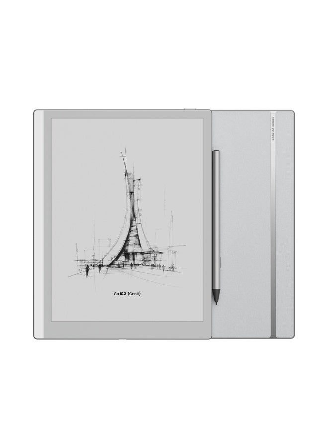 بوكس لوحي الكتابة BOOX Go 10.3 Gen II بشاشة E-Ink مقاس 10.3 بوصات بدقة 300 PPI، بدون إضاءة أمامية، يعمل بنظام Android 15، يدعم قلم InkSense Plus Stylus، بسعة تخزين 64GB دفتر ملاحظات رقمي مخصص للعمل والإنتاجية المركزة. - Image 4