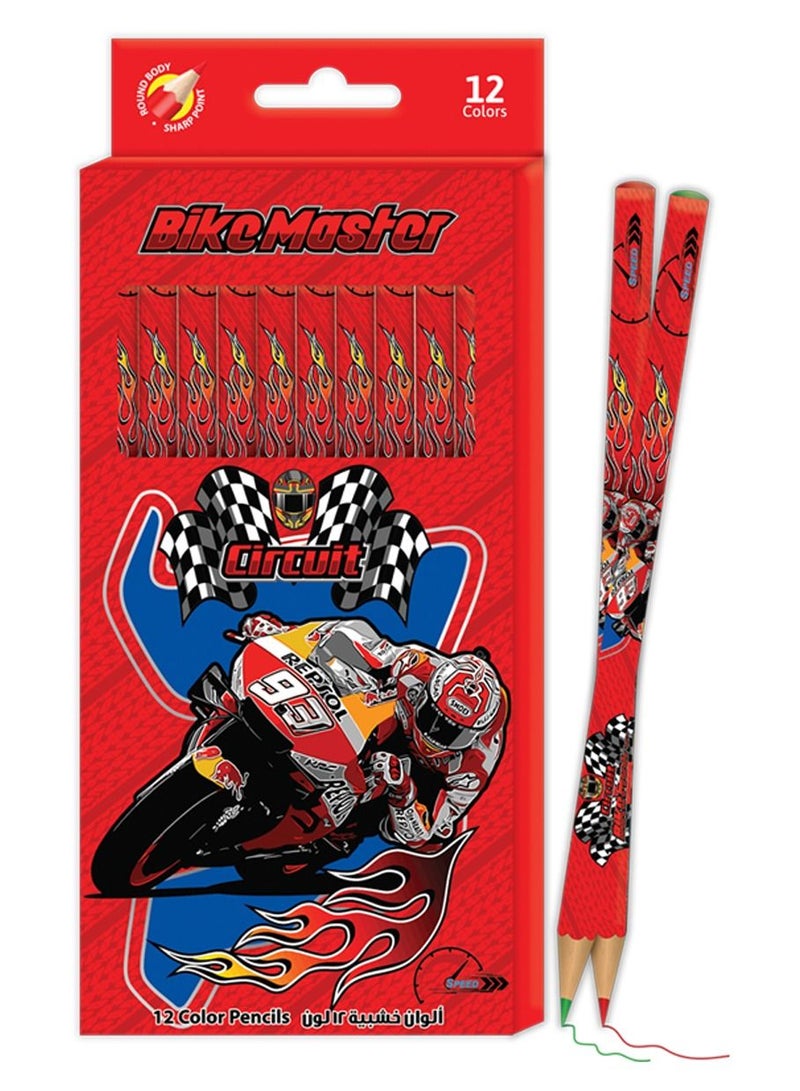 Color Pencils in Flat 12