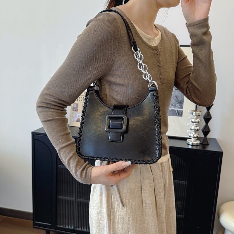 Commuter Armpit Bag For Women Korean Style Retro Fashion Shoulder Bag 2024 Niche High-End Women'S Bag - Image 4
