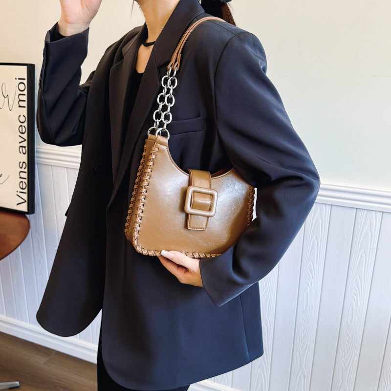 Commuter Armpit Bag For Women Korean Style Retro Fashion Shoulder Bag 2024 Niche High-End Women'S Bag - Image 5