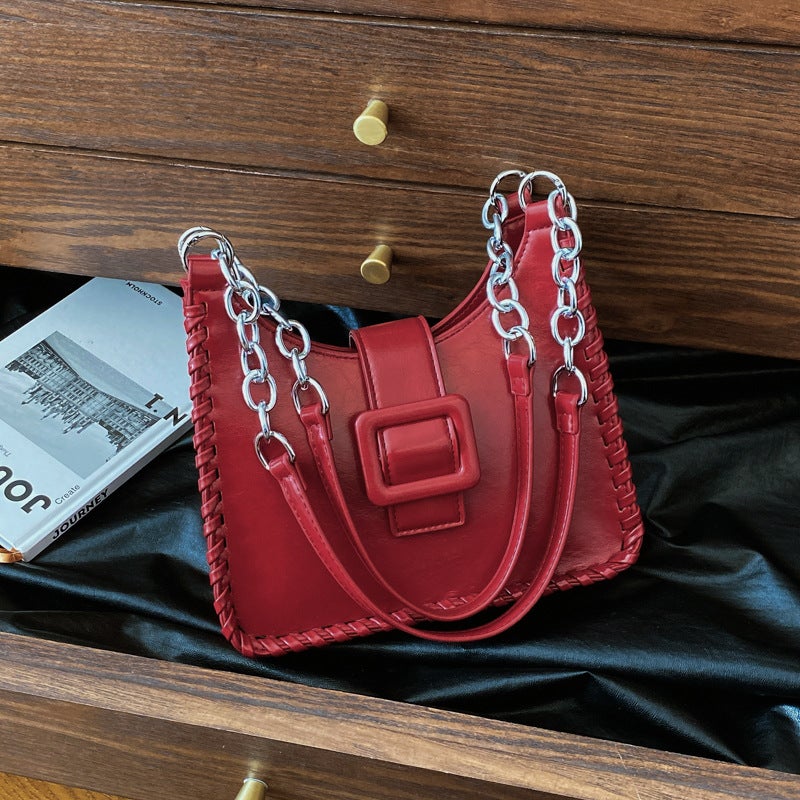 Commuter Armpit Bag For Women Korean Style Retro Fashion Shoulder Bag 2024 Niche High-End Women'S Bag - Image 2