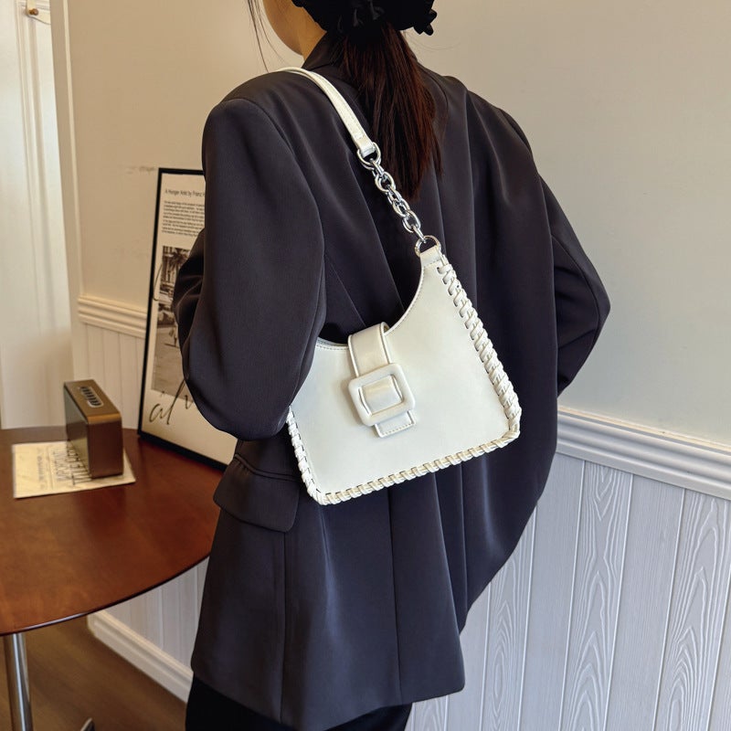 Commuter Armpit Bag For Women Korean Style Retro Fashion Shoulder Bag 2024 Niche High-End Women'S Bag - Image 3