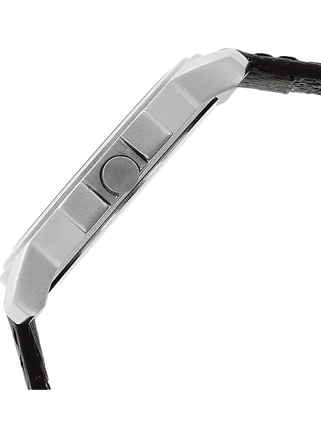 فاستراك 3039Sl02 ساعة أنالوج للرجال مقاومة للماء حتى عمق 50 متر بمينا سوداء وحزام جلدي أسود - Image 3