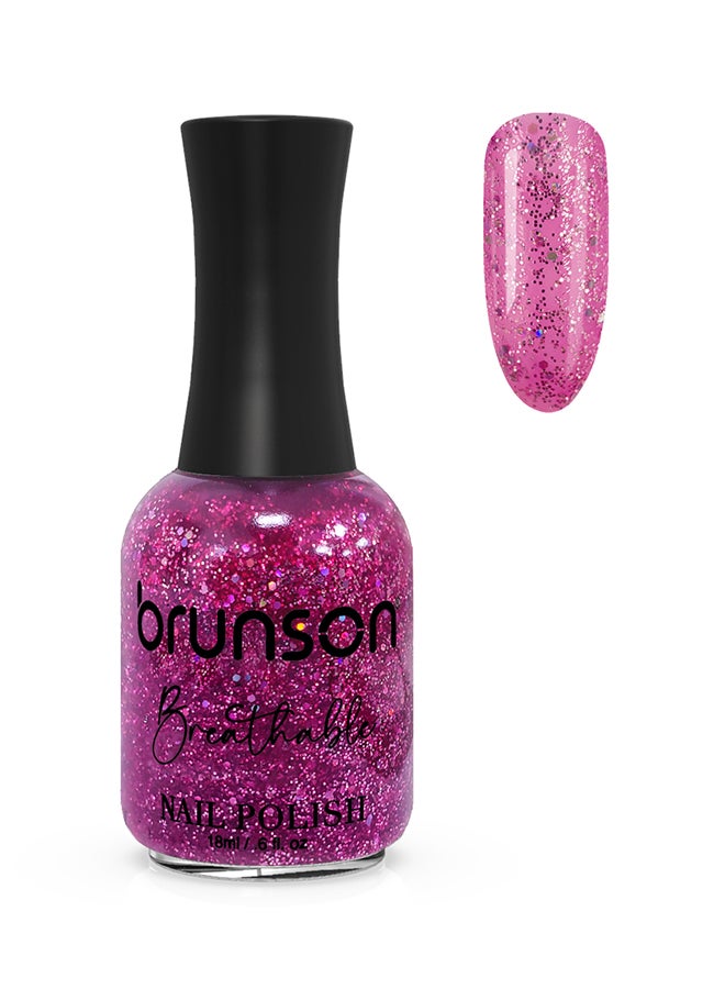 طلاء أظافر قابل للتنفس طلاء أظافر حلال صديق للوضوء سريع الجفاف نباتي طويل الأمد وسهل التقشير 18 مل BH376