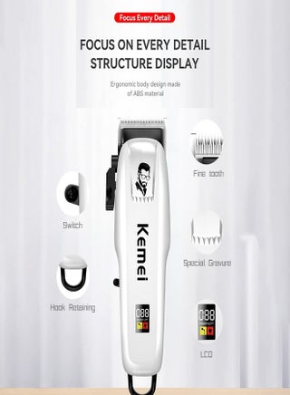 KM-PG809A Rechargeable Electric Hair Clipper - view 2