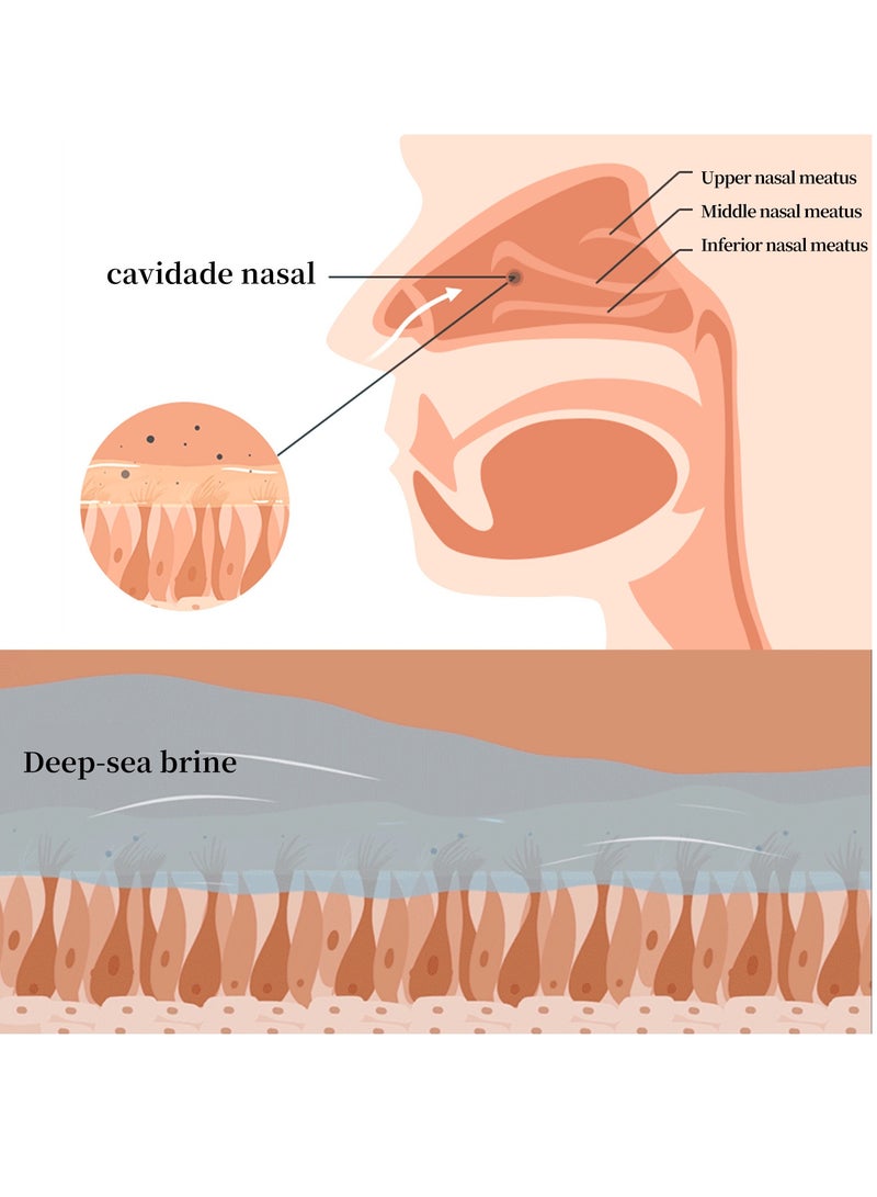 ساوث مون رذاذ الأنف الفسيولوجي بمياه البحر، رذاذ لطيف لتنظيف الأنف لاحتقان الأنف وحكة الأنف - Image 5