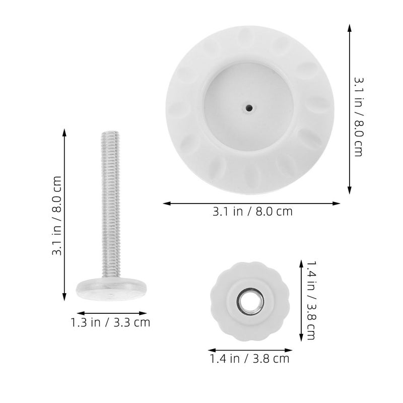 1 Set Adjustable Replacement Hardware Kit for Balcony Railings No Drilling Required Threaded Screws for Baby M10 - Image 2