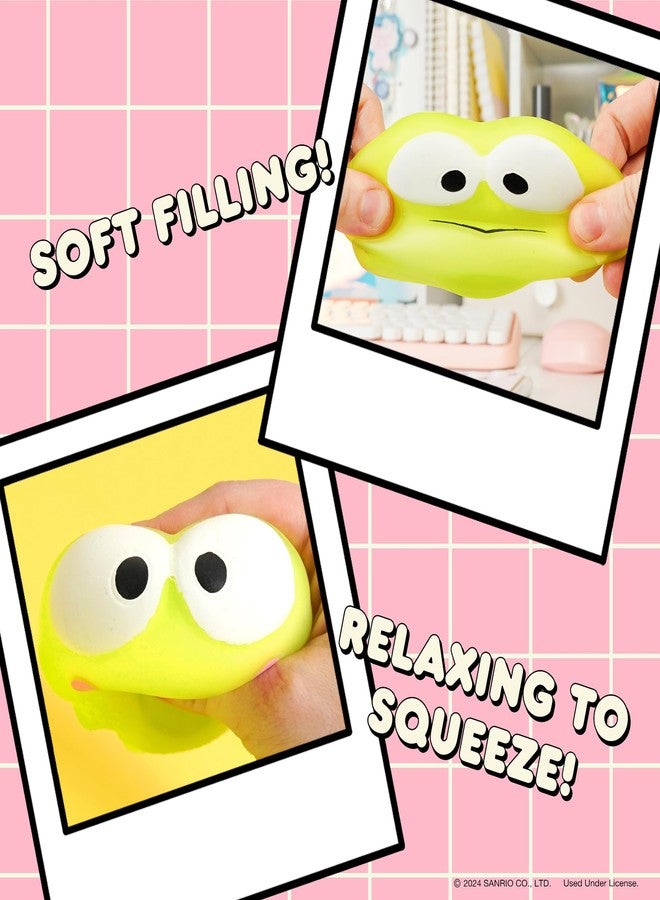 Hamee SquiSHU Sanrio Hello Kitty and Friends Squishy Toy - [Pull Stretchy Dough Fidget Sensory Toy] [Soft Squeeze Ball] Relaxing Fun Gift for Kids, Adults - Keroppi - Image 4