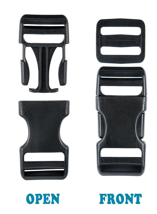 MELORDY Buckle Straps Set 1-1/4'' - 6 Yards Nylon Webbing 1.25 inch, 6 PCS Dual Side Release Buckles, 12 PCS Tri-Glide Sliders, Heavy Duty Dual Adjustable No Sewing Kit - Image 5