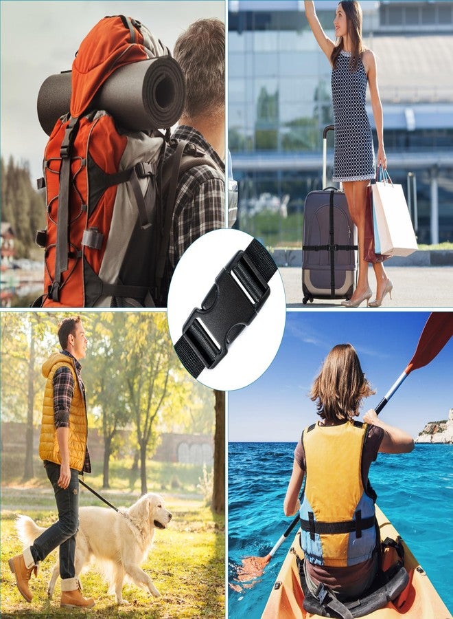 MELORDY Buckle Straps Set 1-1/4'' - 6 Yards Nylon Webbing 1.25 inch, 6 PCS Dual Side Release Buckles, 12 PCS Tri-Glide Sliders, Heavy Duty Dual Adjustable No Sewing Kit - Image 4