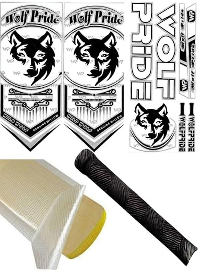 WOLF PRIDE Combo Offer (Cricket bat Sticker Grip with Fiber Sheet) - Image 1