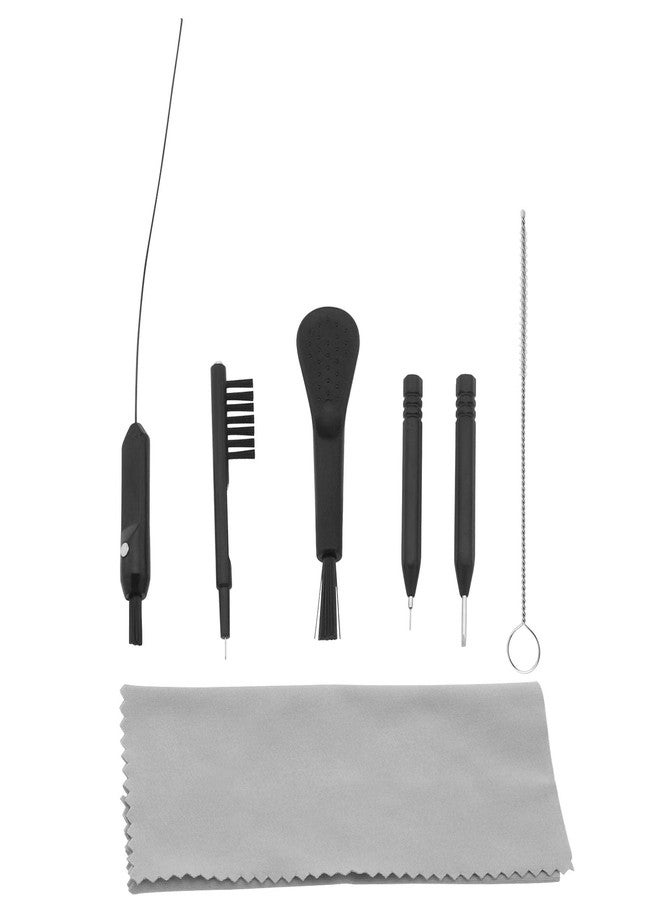 ECSiNG Set of 7 Hearing Aid Cleaning Kit Portable Hearing Aid Cleaning Tools Earbuds Earphone Amplifier Cleaner Brush Kit with Cleaning Cloth - Image 1