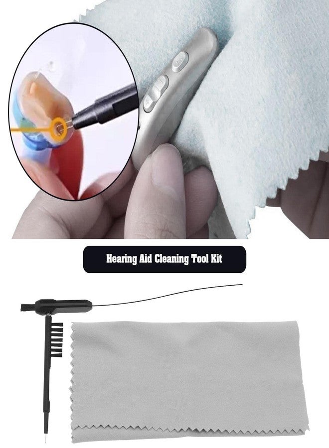 ECSiNG Set of 7 Hearing Aid Cleaning Kit Portable Hearing Aid Cleaning Tools Earbuds Earphone Amplifier Cleaner Brush Kit with Cleaning Cloth - Image 2