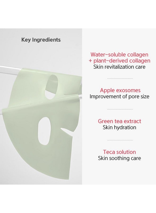 NACIFIC Collagen Gel Facial Mask (Green Tea Cica) 4Ea Set Hydrogel Deep Korean Face Mask Hydrating Overnight Elasticity Firming Pore Minimizing For All Skin Types - Image 2