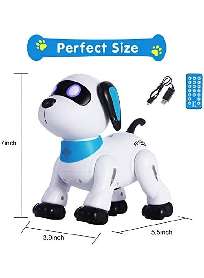 سكاي تاتش لعبة كلب روبوت بالتحكم عن بعد – جرو ذكي قابل للبرمجة مزوّد بعيون LED، مؤثرات صوتية، حركات بهلوانية ورقص – حيوان أليف إلكتروني تفاعلي للأطفال من عمر 5 سنوات فما فوق. - Image 2