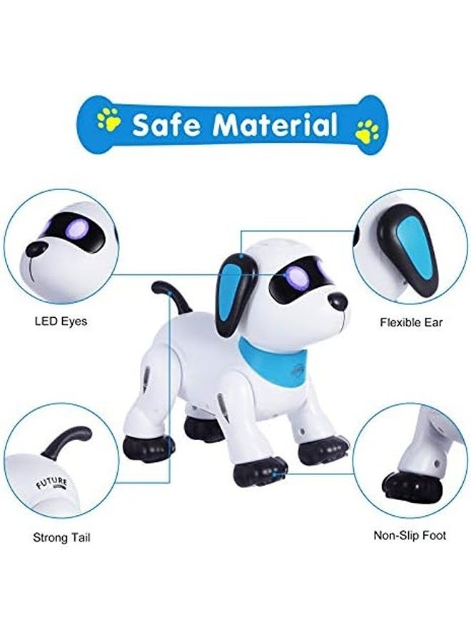 سكاي تاتش لعبة كلب روبوت بالتحكم عن بعد – جرو ذكي قابل للبرمجة مزوّد بعيون LED، مؤثرات صوتية، حركات بهلوانية ورقص – حيوان أليف إلكتروني تفاعلي للأطفال من عمر 5 سنوات فما فوق. - Image 4