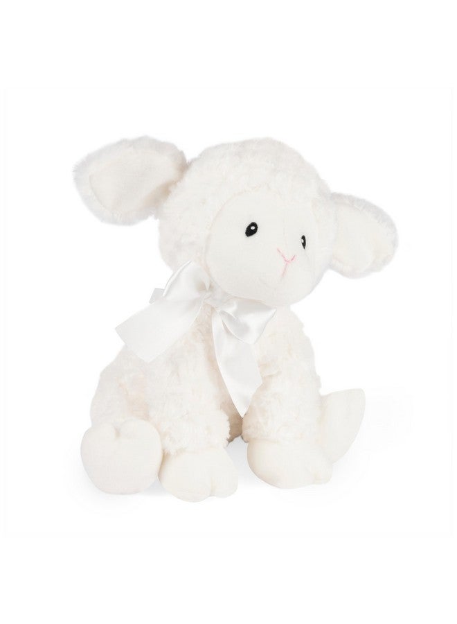 GUND Baby Lena Lamb Keywind Musical Plush, Plays Brahms’ Lullaby, Stuffed Animal Sensory Toy for Babies 10 Months & Up, White, 10” - Image 2