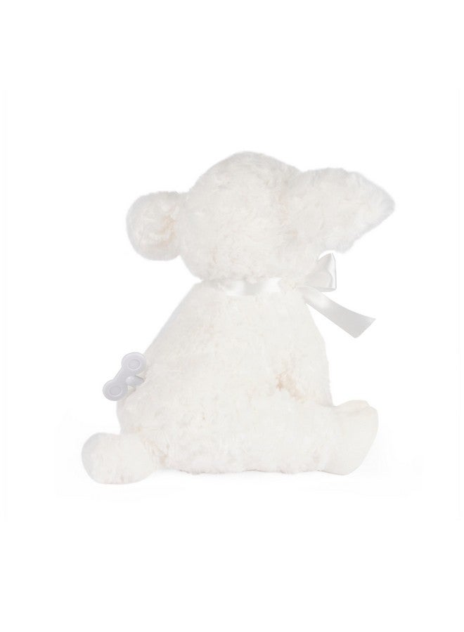 GUND Baby Lena Lamb Keywind Musical Plush, Plays Brahms’ Lullaby, Stuffed Animal Sensory Toy for Babies 10 Months & Up, White, 10” - Image 3