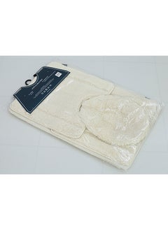 Acrylic Bath Mat 4Pc White