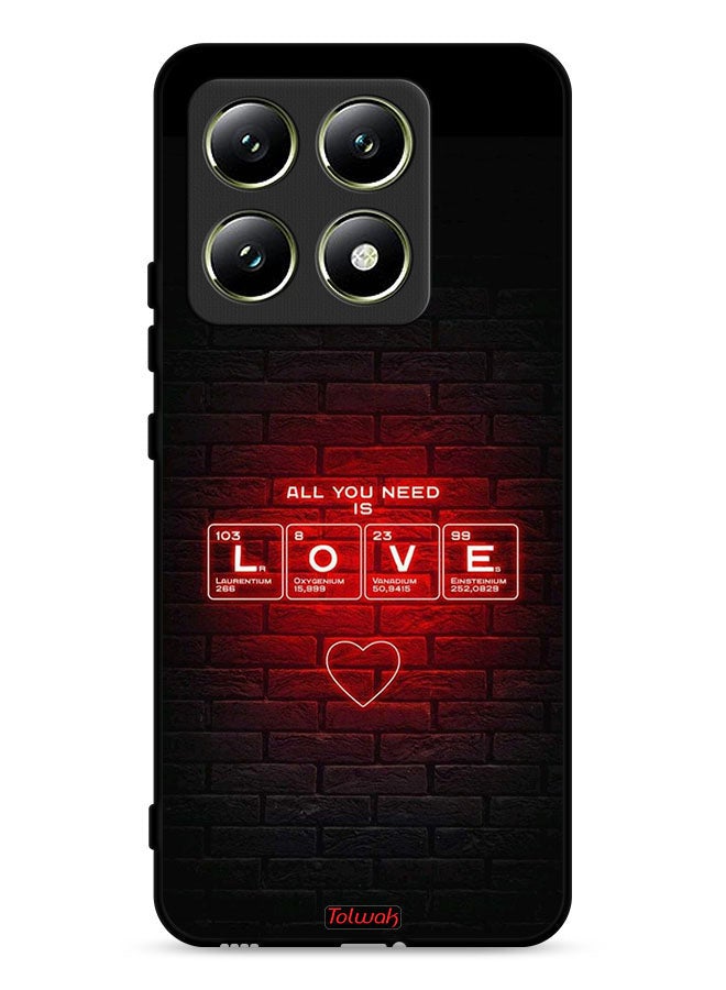 Tolwak Xiaomi 14T 5G Protective Case Cover All You Need Is Love - Image 1