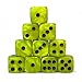Luck Lab 10 Piece D6 Dice Pack Acrylic Dice for RPG MTG DND Dice Table Games and Board Games Neon Pearl with Black Pips - Image 2