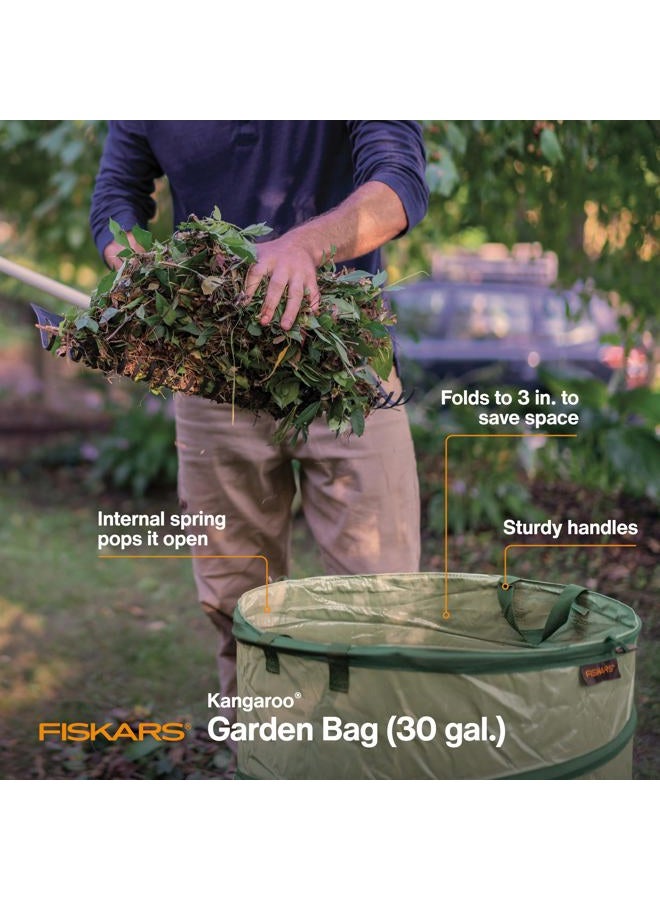 Fiskars 394050-1004 Kangaroo Collapsible Container Gardening Bag, 30 Gallon - Image 2