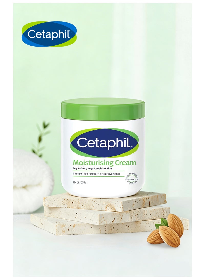 Cetaphil Moisturising Cream For Dry To Very Dry And Sensitive Skin White 550grams - Image 3