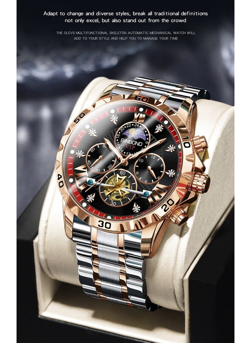 BINBOND Men's Business Student Luminous Waterproof High-End Quartz Watch - Image 3