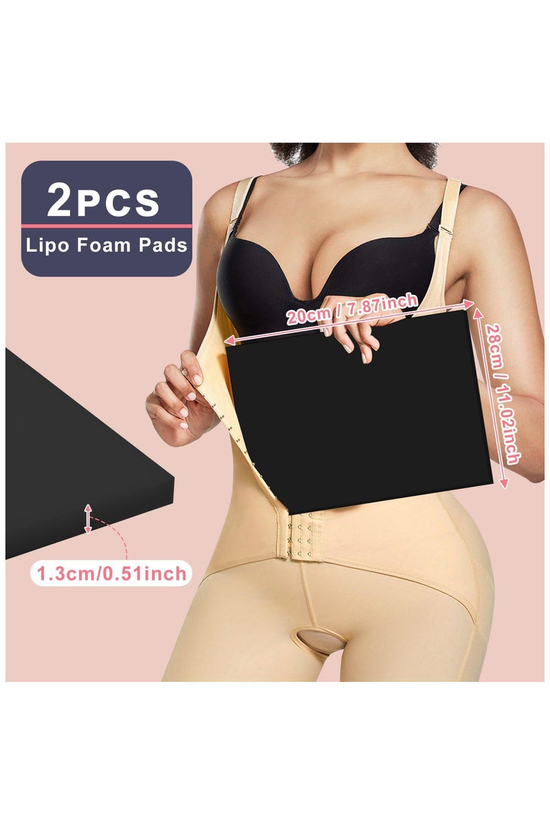 INSIJAM 2 Pack Lipo Foam Surgery Lipo Foam Pads Flattening Abdominal Board Liposuction Pads for Recovery Compression Garment Compression Garment After Liposuction Boards - Image 2