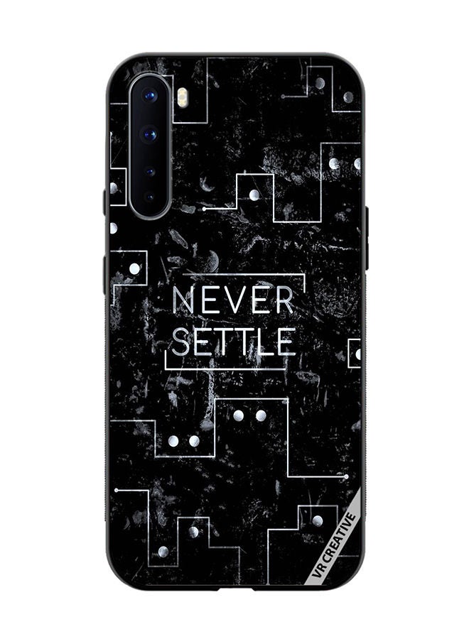 VR CREATIVE Protective Case Cover For OnePlus Nord Never Settle Design Multicolour - Image 1