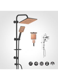 MAAT Maxima Bronze Black Rain Set | Turkish Elegance for Modern Bathrooms  - Image 1