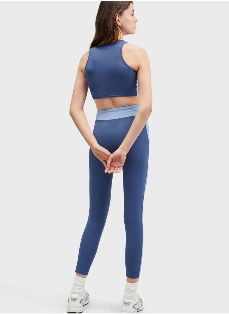 MANGO - Kids Color Block Leggings - Image 1