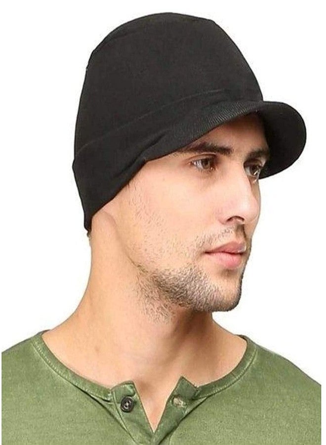 UMANI® Multifunctional Lightweight Beanies Hats, Sun Protection Running Skull Cap Helmet Liner Caps for Men (Black 1PC) - Image 3