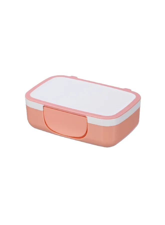 Felli Lol Bento Rectangular Snack Box White and Peach 15cm NHG06-690M16E0