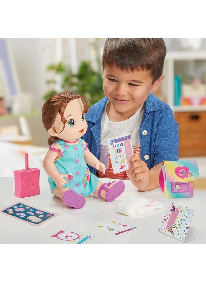 Baby Alive - Time For School Baby Doll Set, 12 Inch, Back To School Toys For Girls & Boys, Brown Hair, Preschool Gifts For Kids, Ages 3+ (Amazon Exclusive) - Image 1