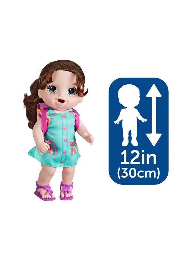 Baby Alive - Time For School Baby Doll Set, 12 Inch, Back To School Toys For Girls & Boys, Brown Hair, Preschool Gifts For Kids, Ages 3+ (Amazon Exclusive) - Image 1