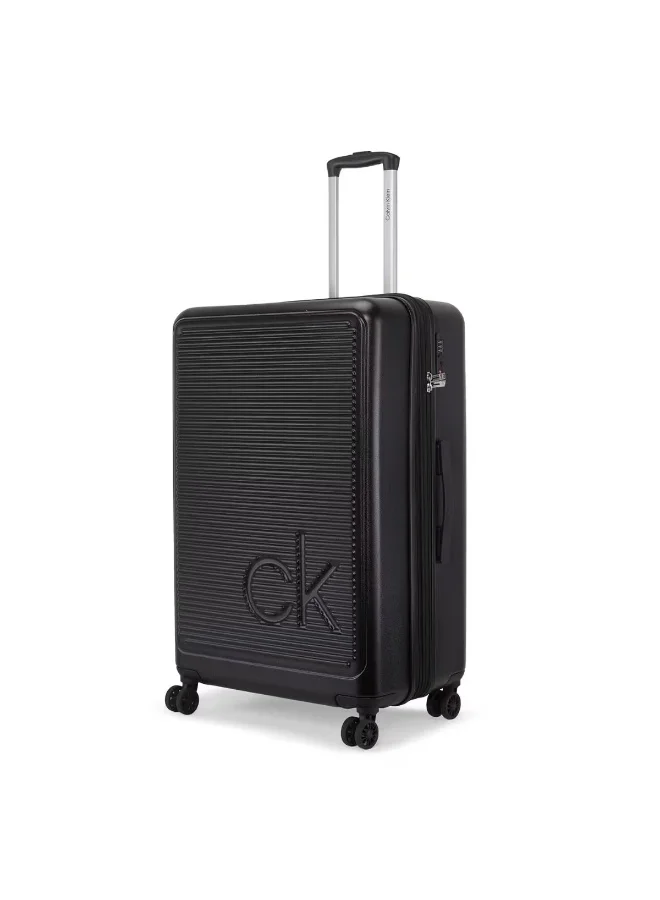 CALVIN KLEIN Calvin Klein Horizon Hardside Luggage on Wheels for Unisex | Ultra Lightweight ABS with 4 Spinner Wheels | Color Black