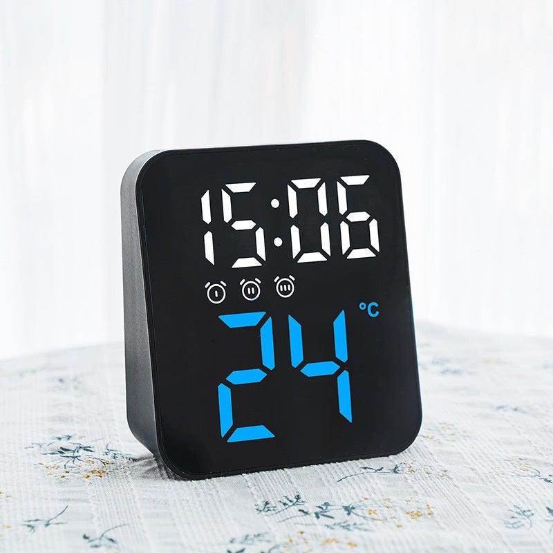 Creative New Temperature Clock, Simple Led Digital Clock, Three Sets Of Alarm Clock, Entrance Wall Clock, Multi-Scenario Practical Clock 8015 - Image 4