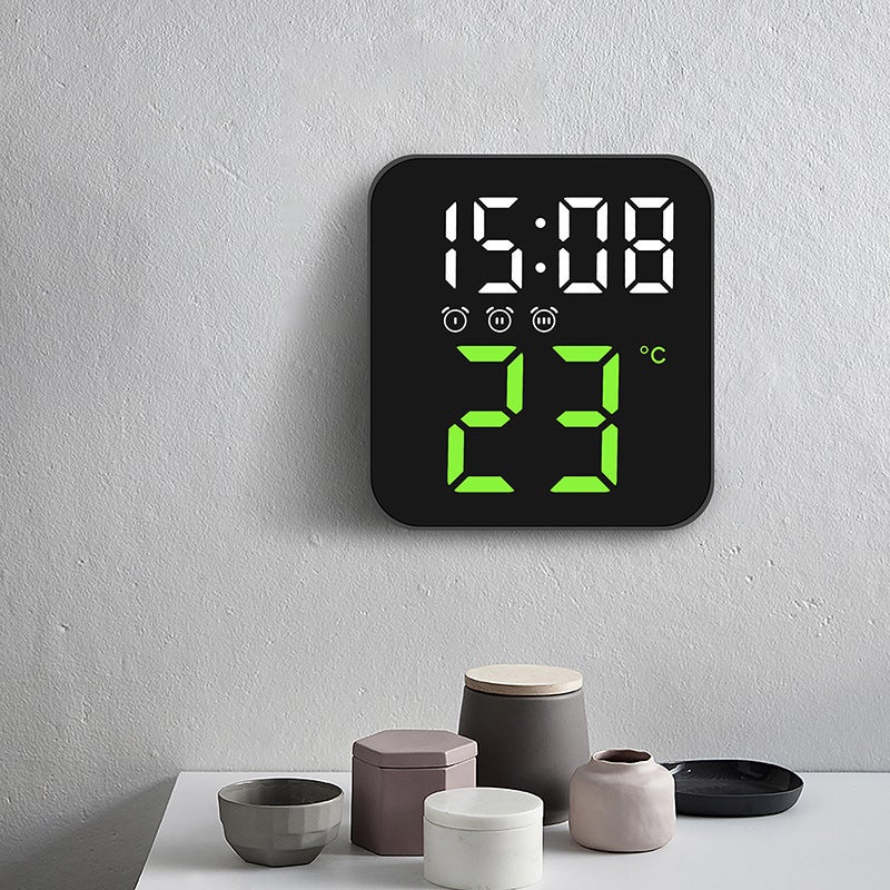 Creative New Temperature Clock, Simple Led Digital Clock, Three Sets Of Alarm Clock, Entrance Wall Clock, Multi-Scenario Practical Clock 8015 - Image 5
